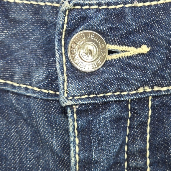 True Religion Stella Skinny Jeans Women Blue Denim Button Fly RN 112790 CA 30427 - Picture 7 of 13